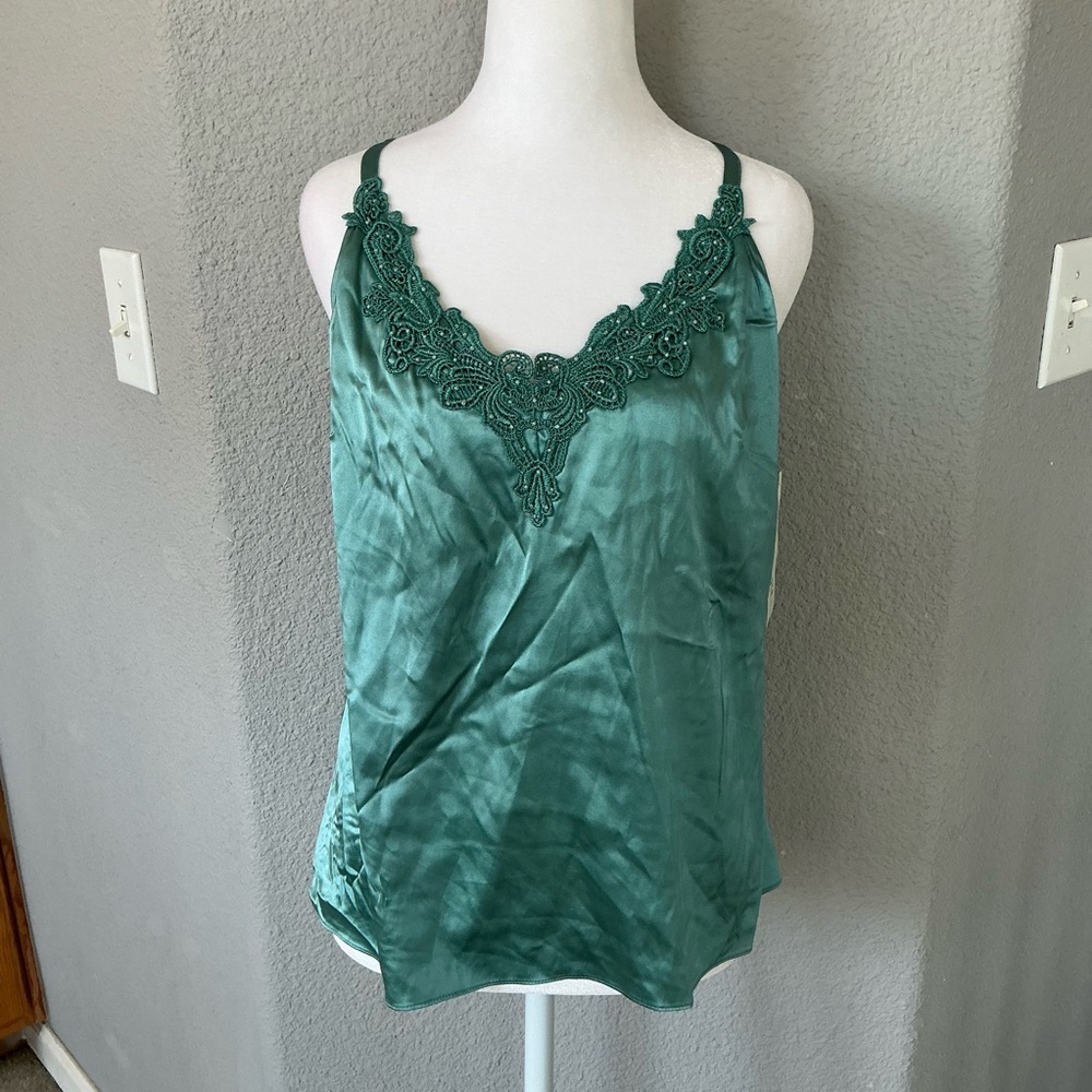 Aqua Satin Top